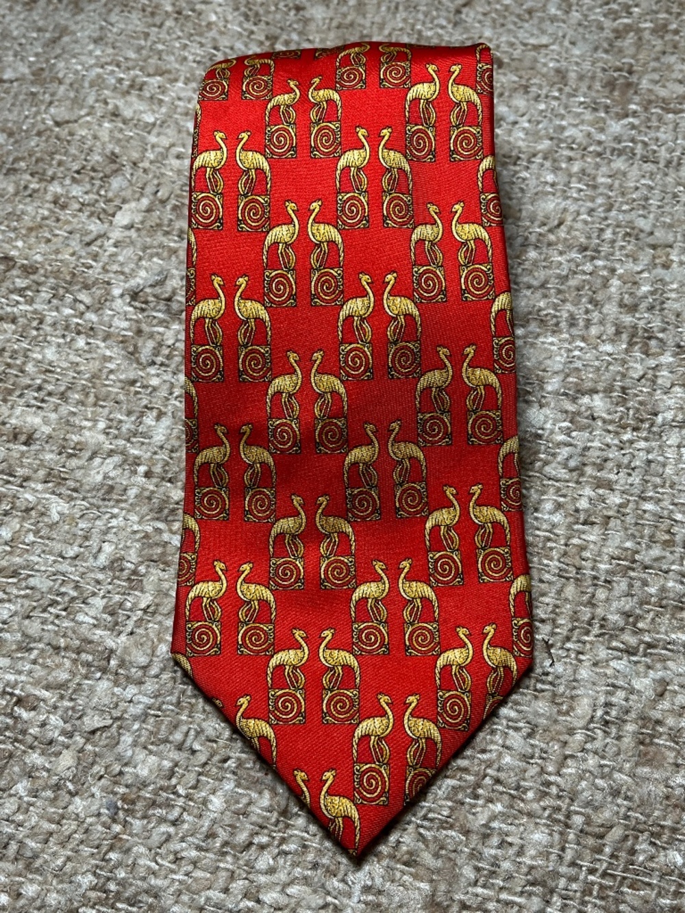 Rare Vintage Men's LANVIN 100% Silk Necktie